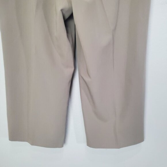 SANDRO Womens Pants 12 Capri Sportswear Tan High Rise Wide Leg Outdoor Hike Golf - Picture 8 of 9